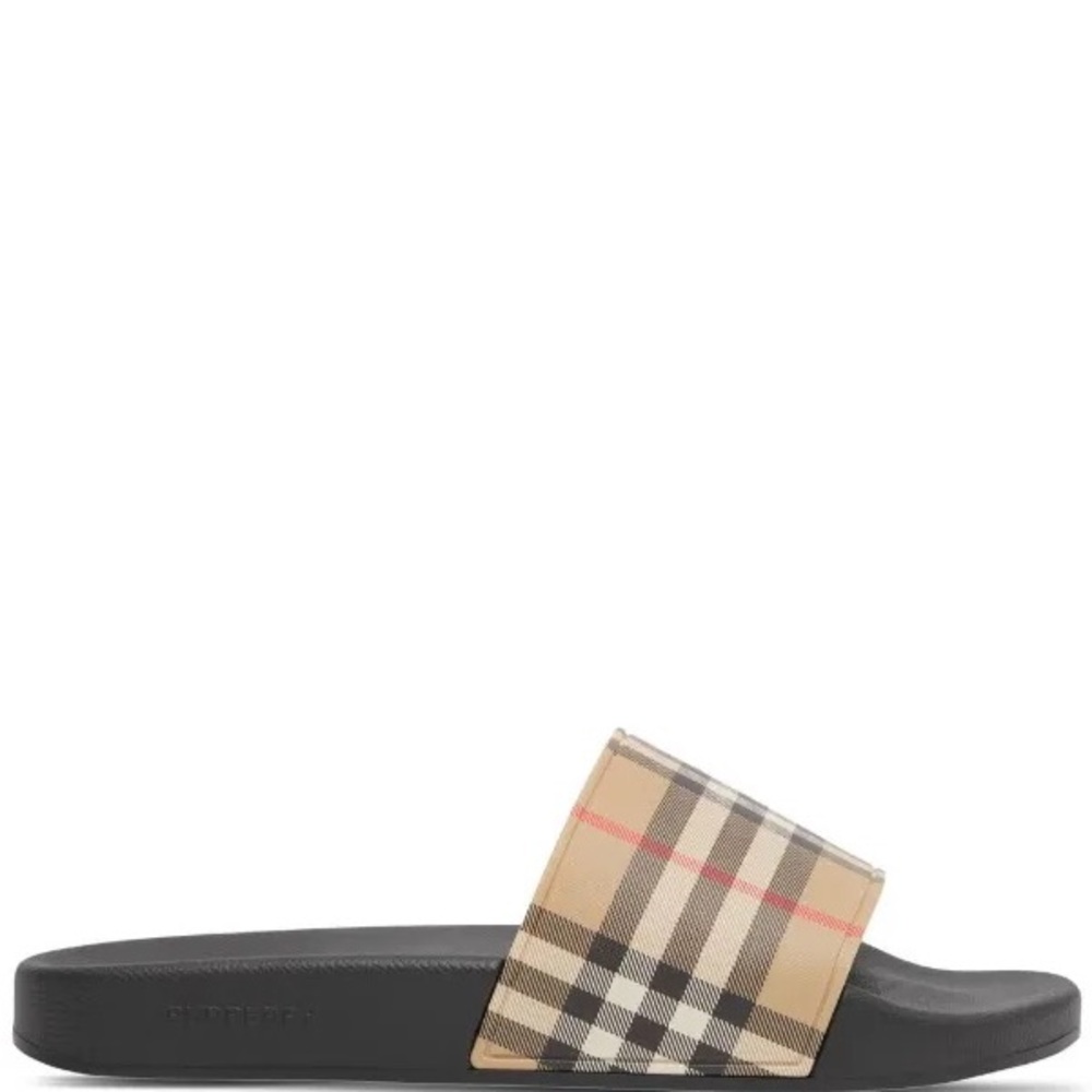 Burberry Check Slide Sandals
